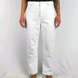 Everlane Hi Rise Straight 31 Ankle White